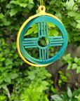 New Mexico Zia Ornament Large