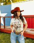 Bronc Bustin' Rodeo 1946 Graphic Tee