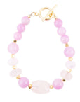 Rose Jade Toggle Bracelet