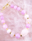 Rose Jade Toggle Bracelet