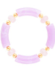 Rose Quartz Lilac Stretch Bracelet
