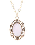 Rosie Pink Opal Pendant Necklace