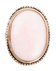 Rosie Pink Opal and Golden Bronze Ring