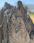 Round Rope Turquoise Chain Necklace