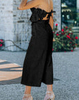 Ruffled Capri Jumpsuit