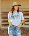 Saddled Horses Graphic Tee