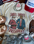 Santas Favorite President Graphic Tee