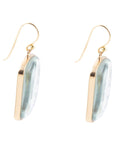 Santorini Cobalt Blue and White Golden Earrings