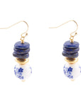 Santorini Cobalt Blue Lapis Drop Earrings