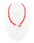 Scardale Red Shell Pearl Golden Necklace