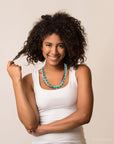 Scarsdale Multi Stone Colorful Statement Necklace
