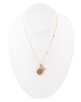 Scorpio - Zodiac Yellow Citrine Golden Charm Necklace