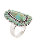 Sedona Blue Turquoise and Sterling Silver Statement Ring