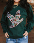 Sequin Duck Camo Patch Sweatshirt