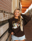 Sequin Mallard Duck Patch Sweatshirt