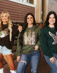 Sequin Mallard Duck Patch Sweatshirt