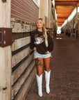 Sequin Mallard Duck Patch Sweatshirt