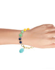 Serape Multi-Color Golden Toggle Bracelet