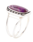Shielded Purple Turquoise and Sterling Silver Ring