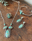 Shielded Turquoise and Sterling Silver Necklace