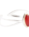 Shine Bright Carnelian Cuff Bracelet