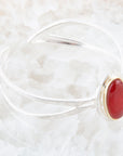 Shine Bright Carnelian Cuff Bracelet