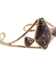 Shungite and Bronze Cuff
