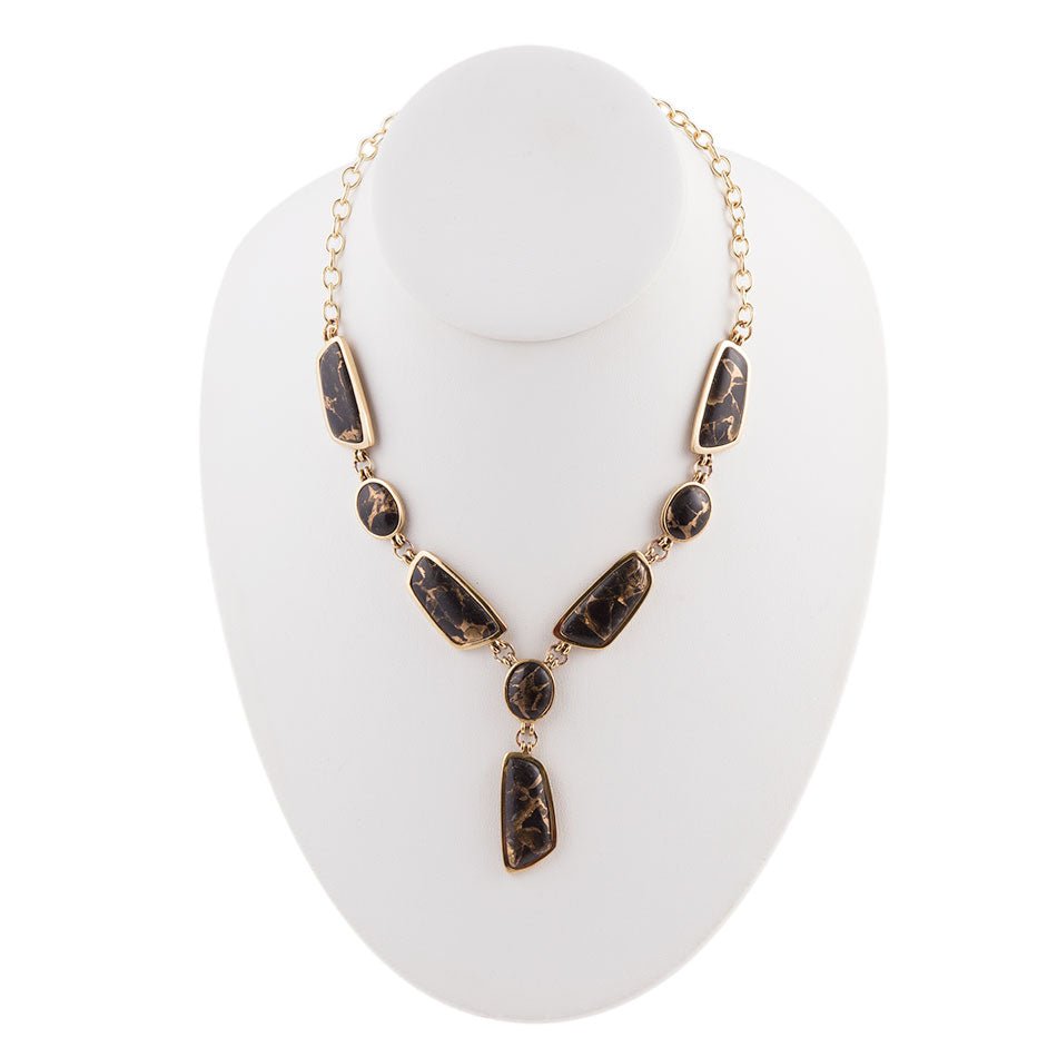 Shungite Metal Infused Necklace - Bronze