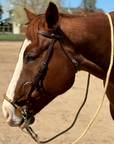 Headstall with Braided Nose Sidepull