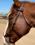 Headstall with Braided Nose Sidepull