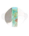 Signet Turquoise and Sterling Silver Circle Ring