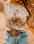 Simple Buckin Bronco Western Graphic Tee