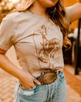 Simple Buckin Bronco Western Graphic Tee