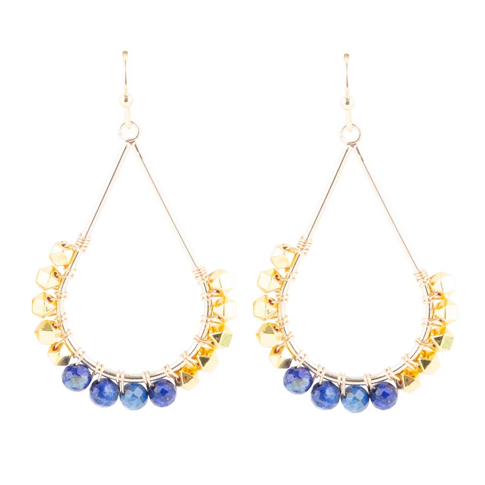 Simple Things Lapis Loop Earrings