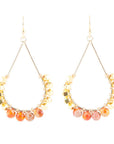 Simple Things Orange Jasper Loop Earrings