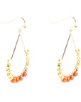 Simple Things Orange Jasper Loop Earrings