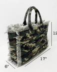 Presley Fray Canvas Tote