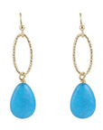 Sky Fall Blue Jasper Earring