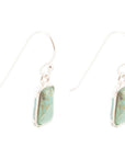 Small Blue Turquoise and Sterling Silver Drop Earrings