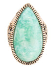 Soledad Blue Amazonite Golden Bronze Ring
