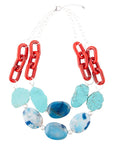 Southwest Mix Agate Statement Necklace