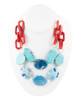 Southwest Mix Agate Statement Necklace