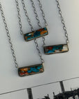 Spiny Oyster Turquoise Bar Necklace