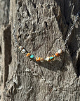 Spiny Oyster Turquoise Beaded Chain Necklace