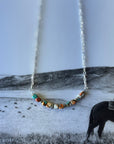 Spiny Oyster Turquoise Beaded Chain Necklace