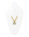 Squash Blossom Statement Blue Turquoise Golden Necklace