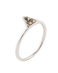 Stackable Marcasite and Sterling Silver Pyramid Ring