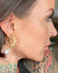Burst of Spirit Hoop Earrings