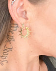 Burst of Spirit Hoop Earrings