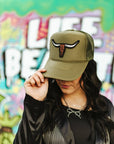 Steer Skull Patch Trucker Hat